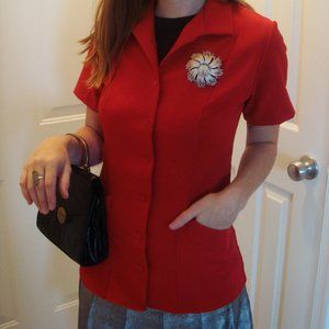 Vintage 60s-70s Flight Attendant Top